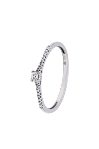 Ring Eternelle Witgoud en Diamanten