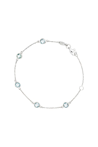 Armband Colors Witgoud en Topazen