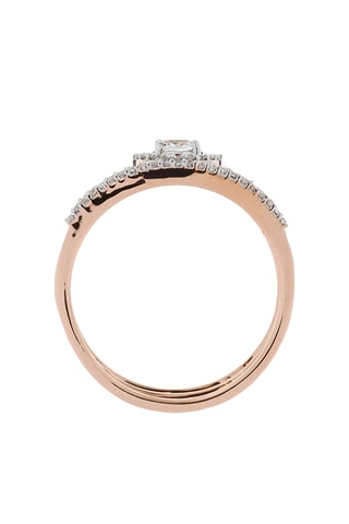 Ring Magical Roségoud, Diamanten en Topaas