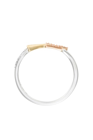 Ring Lingots - Witgoud, Geelgoud, Roségoud en Diamanten