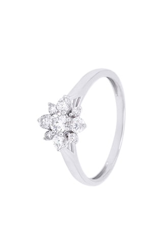 Ring Saraphina - Witgoud en Diamanten