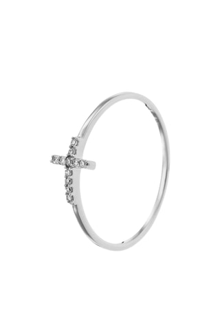 Ring Cruz Witgoud en Diamanten