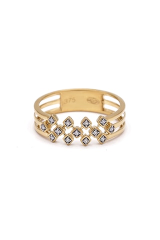 Ring Lindsey - Geelgoud en Diamanten