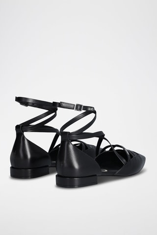 Bailarinas de piel Viola - Negro
