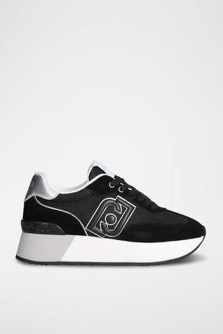 Zapatillas de piel con plataforma Dreamy - Negro