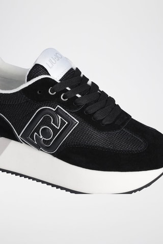 Zapatillas de piel con plataforma Dreamy - Negro