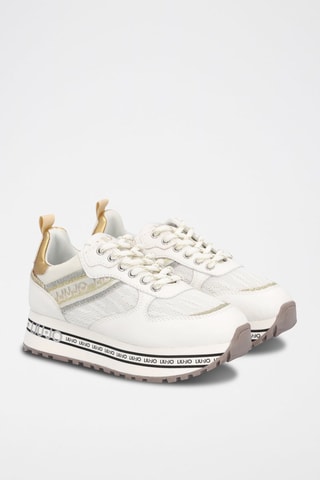 Zapatillas Wonder - Blanco, negro y dorado