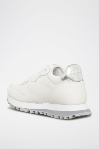 Zapatillas de piel Wonder - Blanco y gris