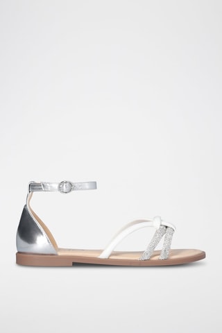 Sandalias - Blanco y plateado