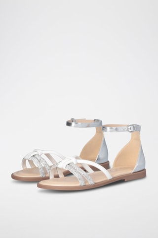 Sandalias - Blanco y plateado