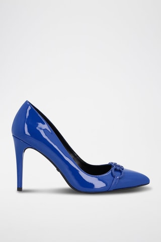 Zapatos con brillo de tacón Vickie - Azul