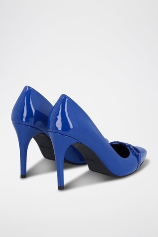 Zapatos con brillo de tacón Vickie - Azul