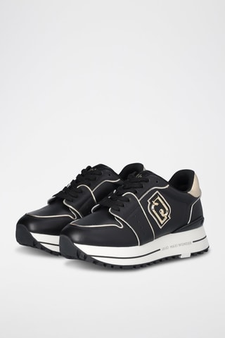 Zapatillas de piel - Negro