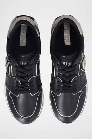 Zapatillas de piel - Negro