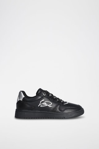 Zapatillas Celia - Negro y plateado
