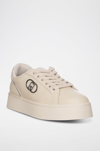 Zapatillas de piel - Beige