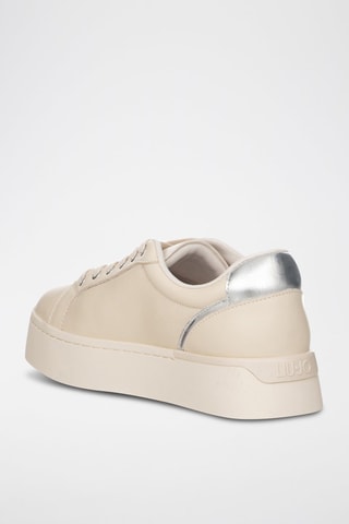 Zapatillas de piel - Beige