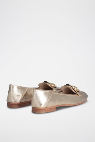 Mocasines de piel ovina Emel - Dorado