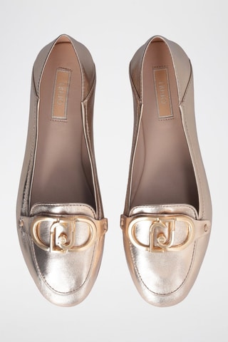 Mocasines de piel ovina Emel - Dorado