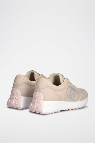 Tenis Lolo - Beige y plateado