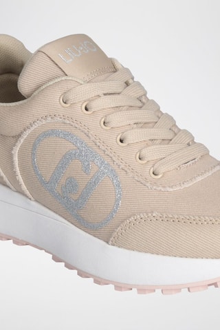Tenis Lolo - Beige y plateado