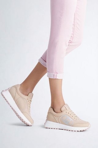 Tenis Lolo - Beige y plateado