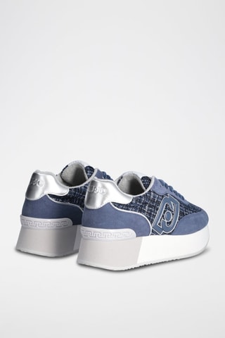 Zapatillas de piel con plataforma Dreamy - Azul