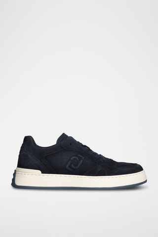 Zapatillas de piel - Azul