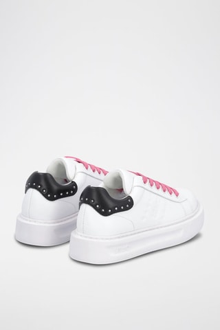 Zapatillas Kylie - Blanco, negro y rosa