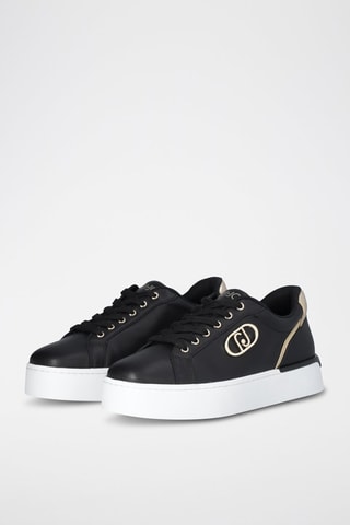 Zapatillas de piel Pretty - Negro