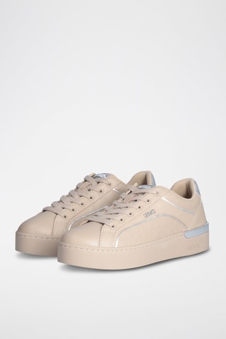 Zapatillas de piel Silvia - Beige
