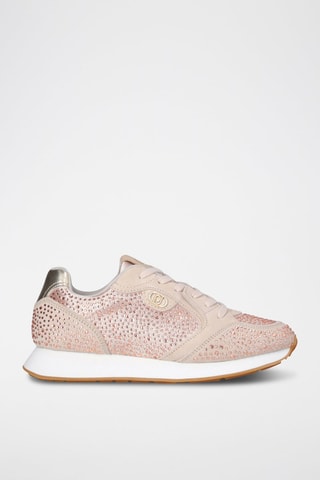 Zapatillas de piel Vibe - Beige, blanco y dorado