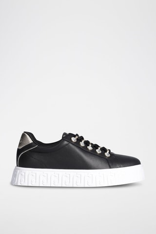 Zapatillas de piel Lovely - Negro