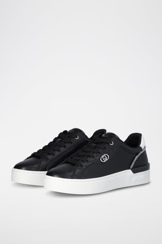 Zapatillas de piel Silvia - Negro