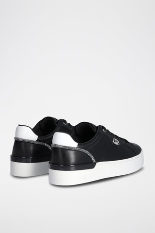 Zapatillas de piel Silvia - Negro