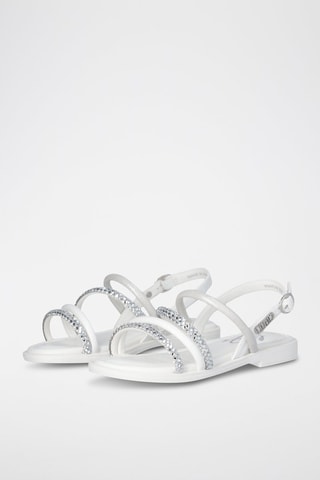 Sandalias - Blanco y plateado