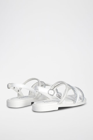 Sandalias - Blanco y plateado