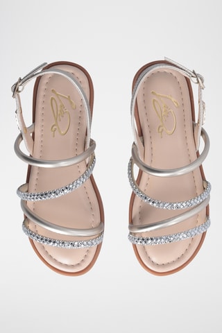 Sandalias - Beige y plateado