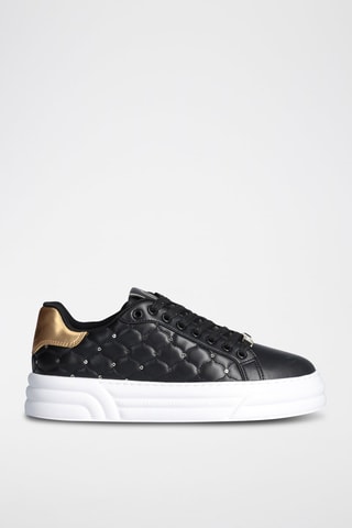 Zapatillas con plataforma - Blanco y negro