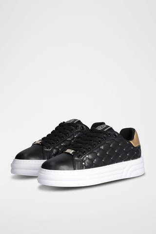 Zapatillas con plataforma - Blanco y negro