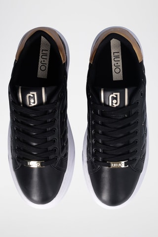 Zapatillas con plataforma - Blanco y negro