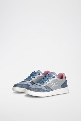 Zapatillas Celia - Azul, blanco y rosa