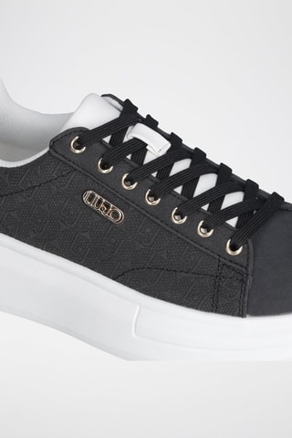 Zapatillas con plataforma - Blanco y negro