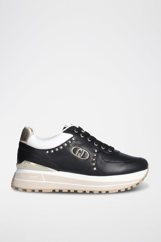 Zapatillas de piel - Negro