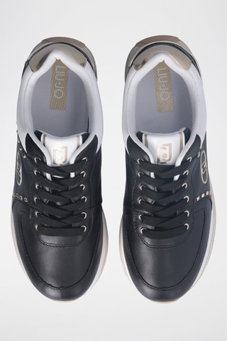 Zapatillas de piel - Negro
