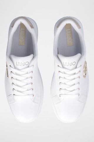 Zapatillas de piel con plataforma Pretty - Blanco