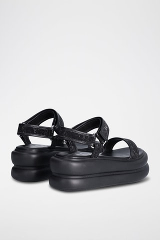 Sandalias con plataforma - Negro