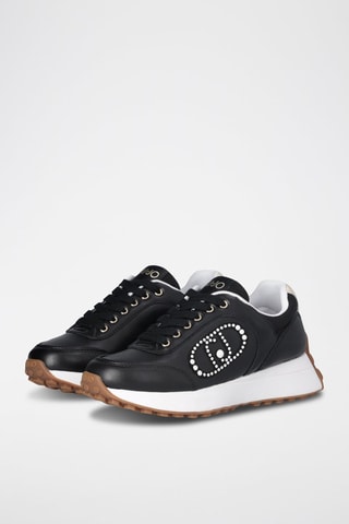 Zapatillas de piel Lolo - Negro