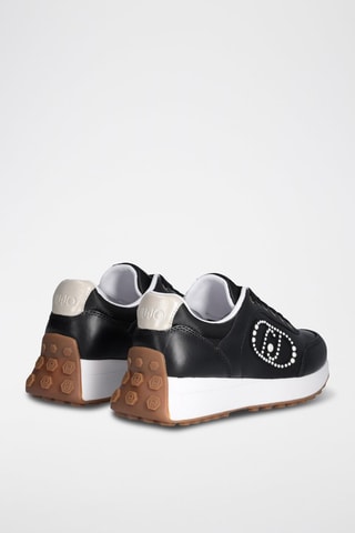 Zapatillas de piel Lolo - Negro