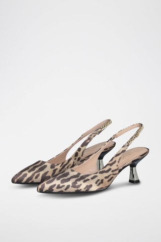 Zapatos de tacón - Beige y marrón